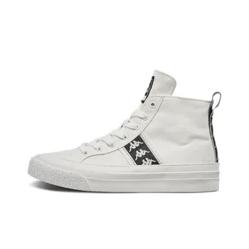 Kappa BANDA Skateboard Shoes Unisex High-Top White/Black