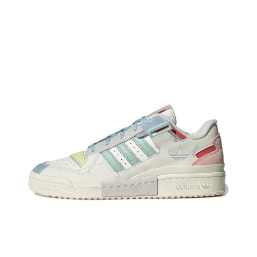 Adidas Originals FORUM Skateboard Shoes Unisex Low-Top White/Green/Pink