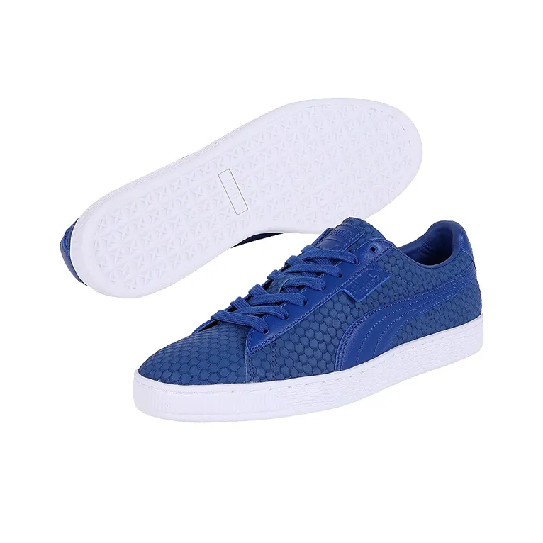 PUMA Suede Classic Primal Armor Casual Shoes Blue/White Women's-4