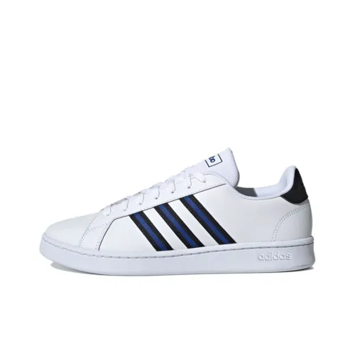 Adidas Neo GRAND COURT Skateboard Shoes Men Low-Top White/Black/Blue