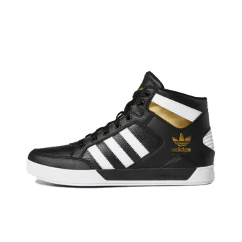 Hard Court Adidas Originals High 'Black White Gold'