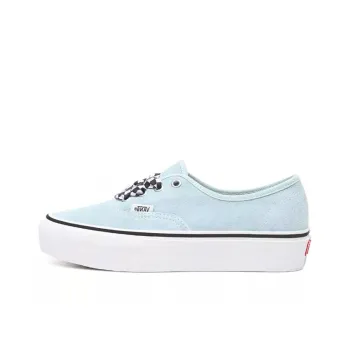 Vans Checkerboard Lace Authentic Platform 2.0 Blue/White Women's