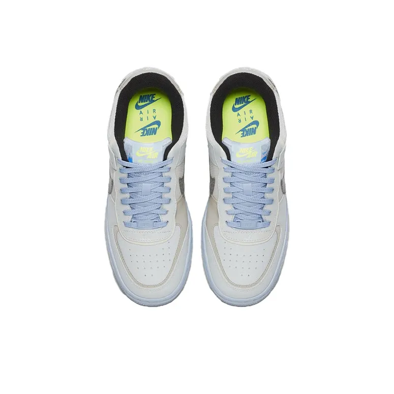 Nike Air Force 1 Low Shadow Pure Platinum Snakeskin Blue Women's-3