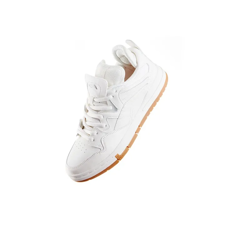 LiNing Wei Wu PRO Pro Slip Resistant Cushioning Coverage Low Top Skateboard Shoes Men's White-3