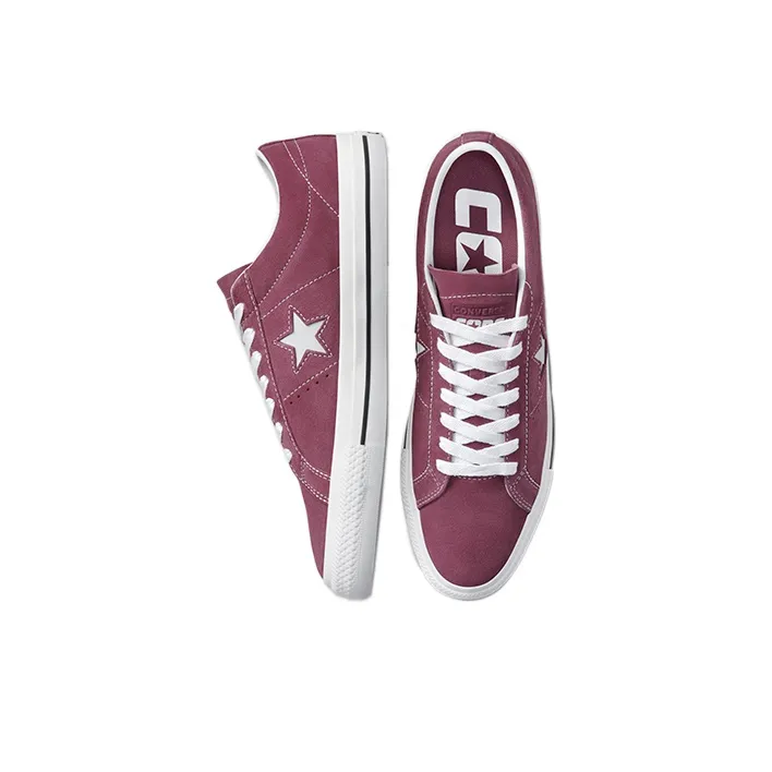 Converse Unisex One Star Pro Low Top Sneakers Red-4