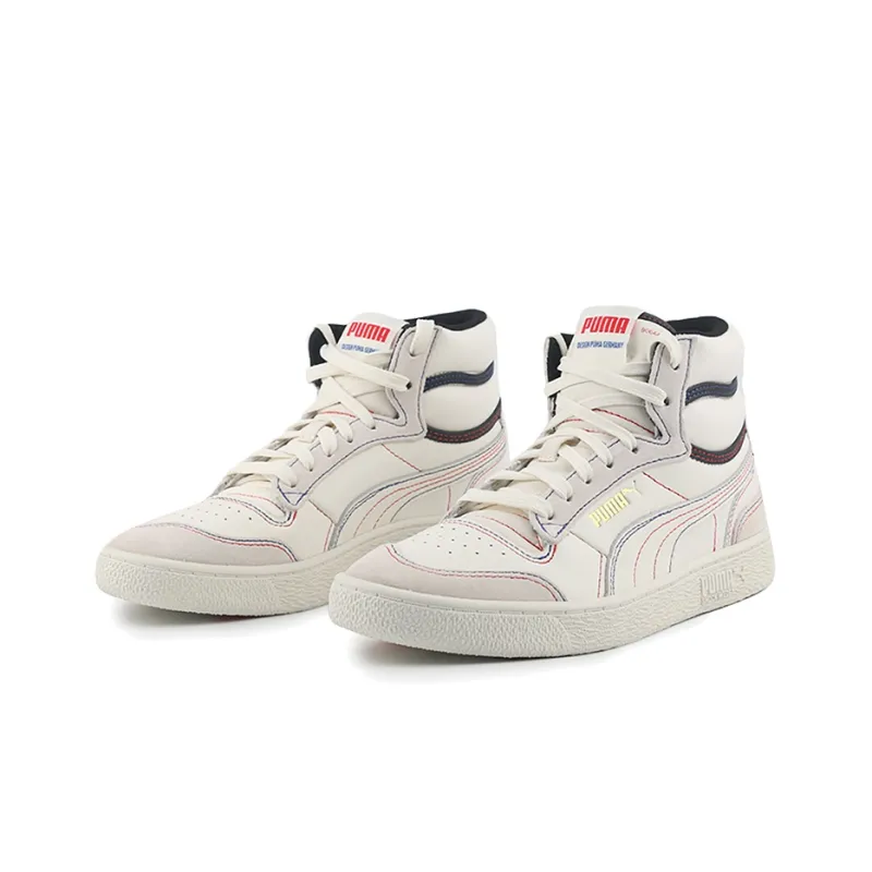 PUMA Ralph Sampson Mid Panorama 'Creamwhite Black Red'-2
