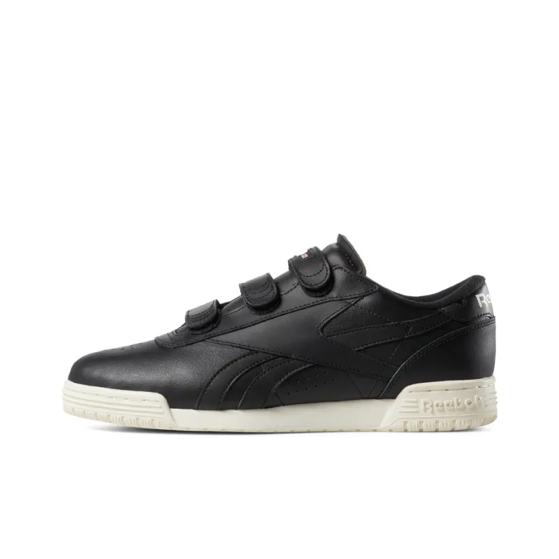 Reebok Exofit Non-slip Wear-resistant Shock Absorption Low-Top Skateboard Shoes Men's Extreme Night Black-0