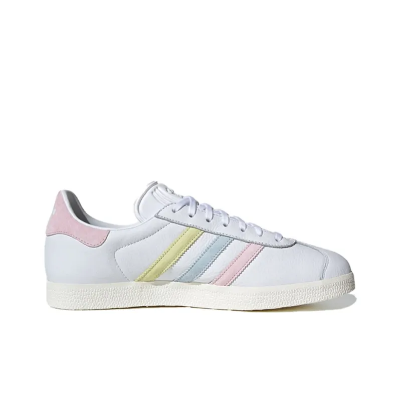 Adidas Originals Gazelle Shoes 'White Yellow Blue Pink'-1