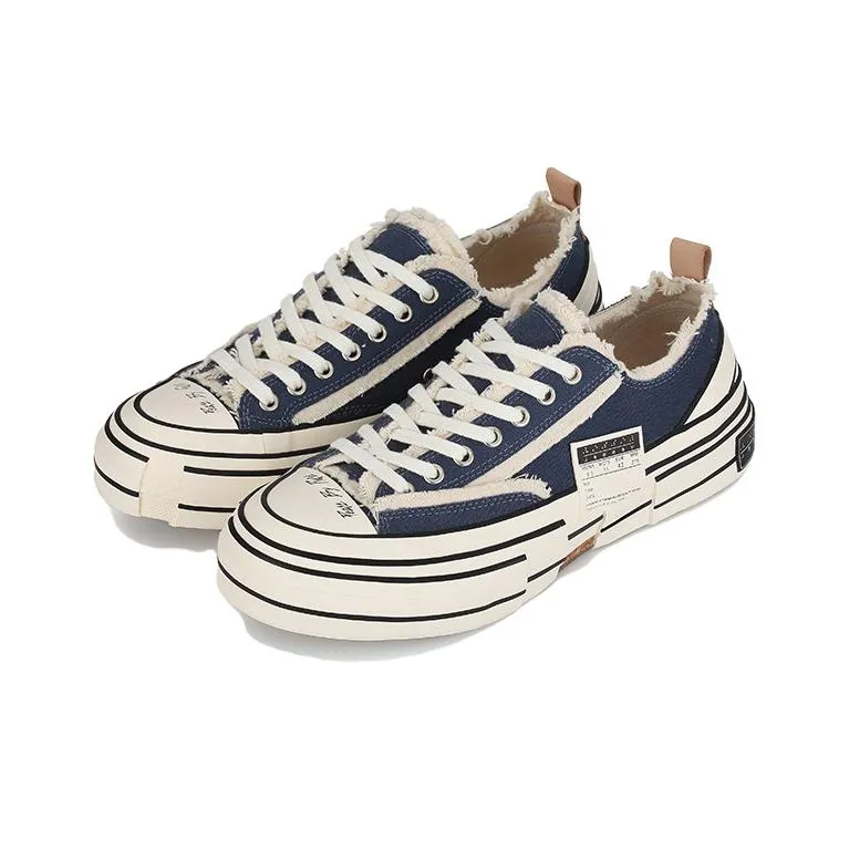 VESSEL G.O.P. Lows Navy Low Top Skateboard Shoes Unisex Marine Blue-1