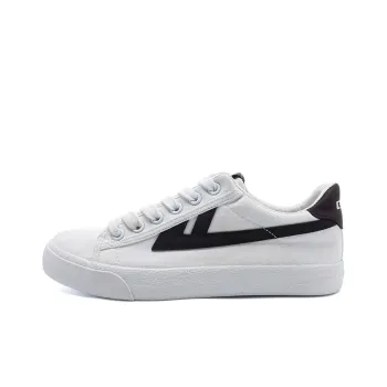 Warrior Ulzzang Trendy Versatile Low Top Skateboard Shoes Unisex White Black