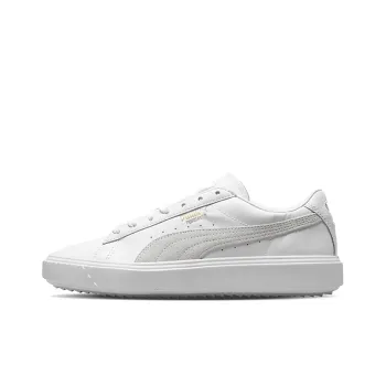PUMA Breaker Low Top Casual Skate Shoes Unisex White Gray 'White Grey'