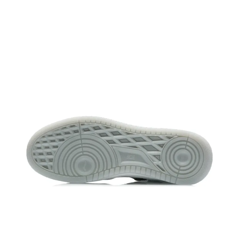 LiNing Layer Pro Coverage Warm Slip Resistant Low Top Skateboard Shoes Men's White Gray-4