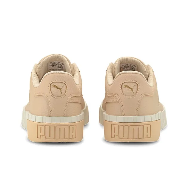 PUMA Cali Series Skateboard Shoes Women's Low-Top Orange/Khaki-4