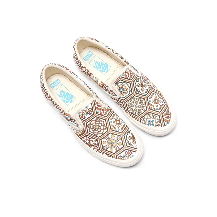 Vans Kith X Classic Slip On 'Brown Moroccan Pattern'-2