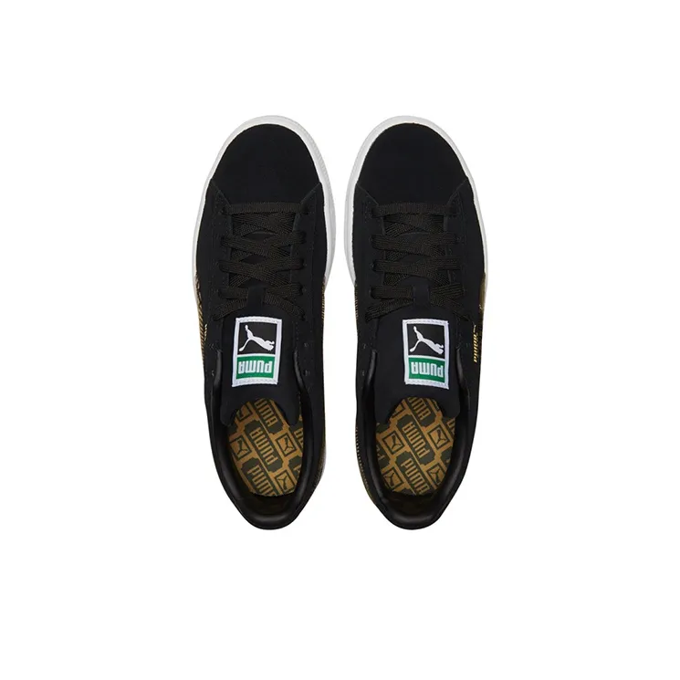 PUMA Unisex Suede Classic Flannel Sneakers Black-3