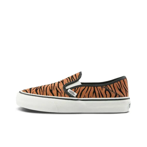 Vans Slip-on Skateboard Shoes Women's Low-Top Black/Brown