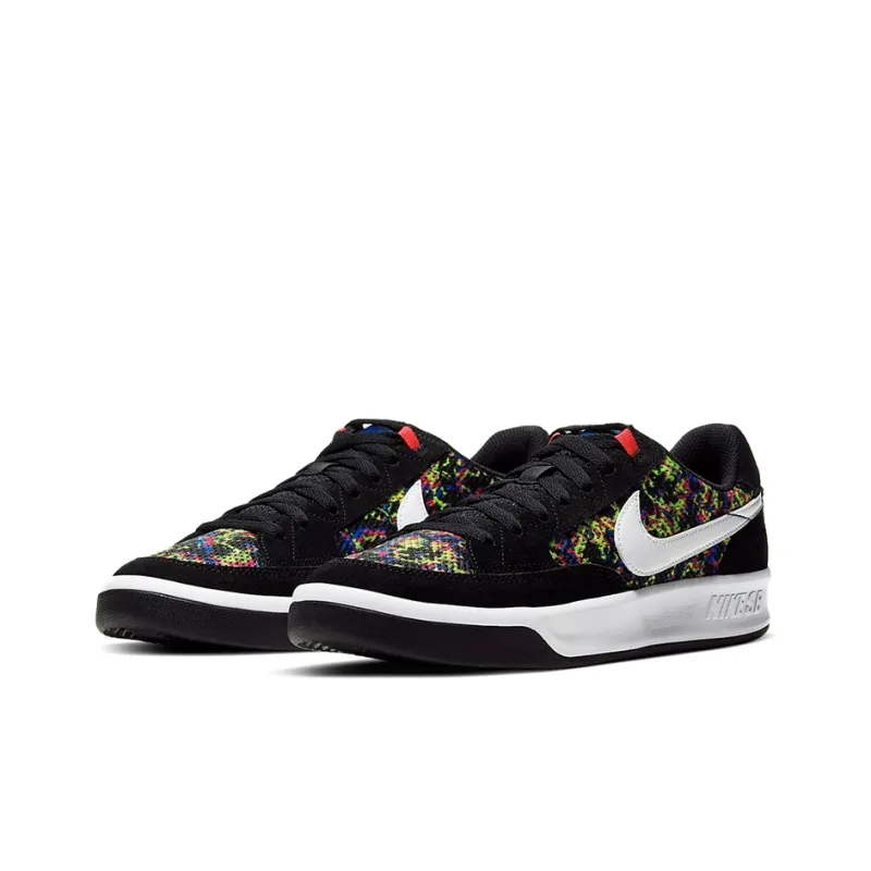 Nike SB Adversary Coverage Low Top Skateboard Shoes Men's Black Green-2
