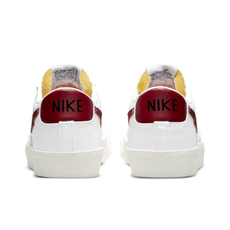 Nike Blazer Low 77 White Team Red Women's-4