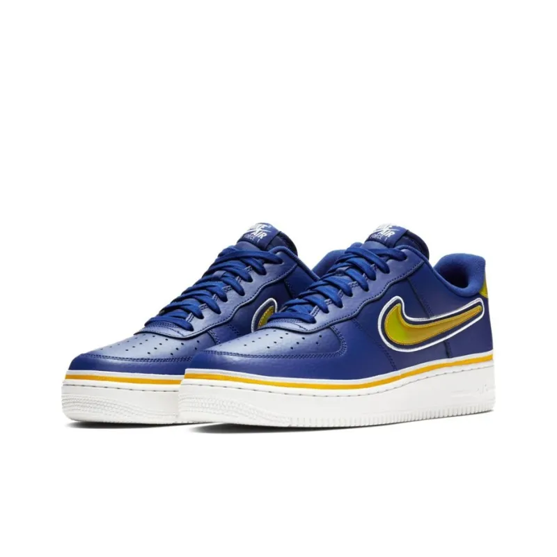 Nike Air Force 1 Low Sport Nba Deep Royal University Gold-2