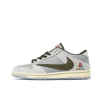 Nike X Travis Scott X PlayStation Dunk Low 'Grey White'