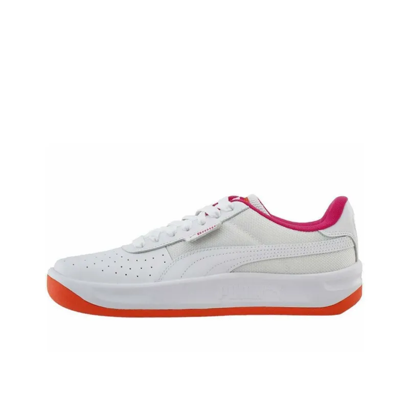 PUMA California Cushioning Wear-Resistant Low-Top Skateboard Shoes Women's White-0
