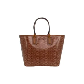 MICHAEL KORS Leather Tote Bag Shopping Bag Handbag Small Size Women's Caramel
