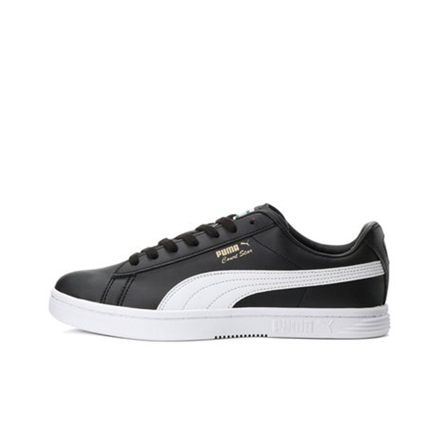 PUMA Unisex Court Star Low Top Sneakers Black POIZON