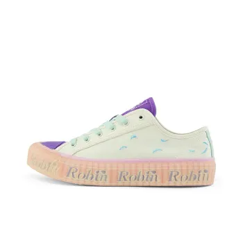 HAIZEIWANG x Kappa One Piece Anti-Slip Wear-Resistant Low-Top Skateboard Shoes Unisex Heron Feather White