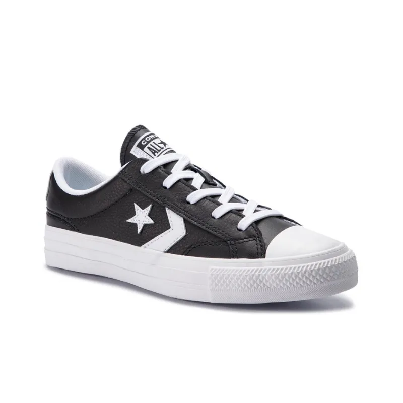 Converse Star Player Ox Black Leather Black-1