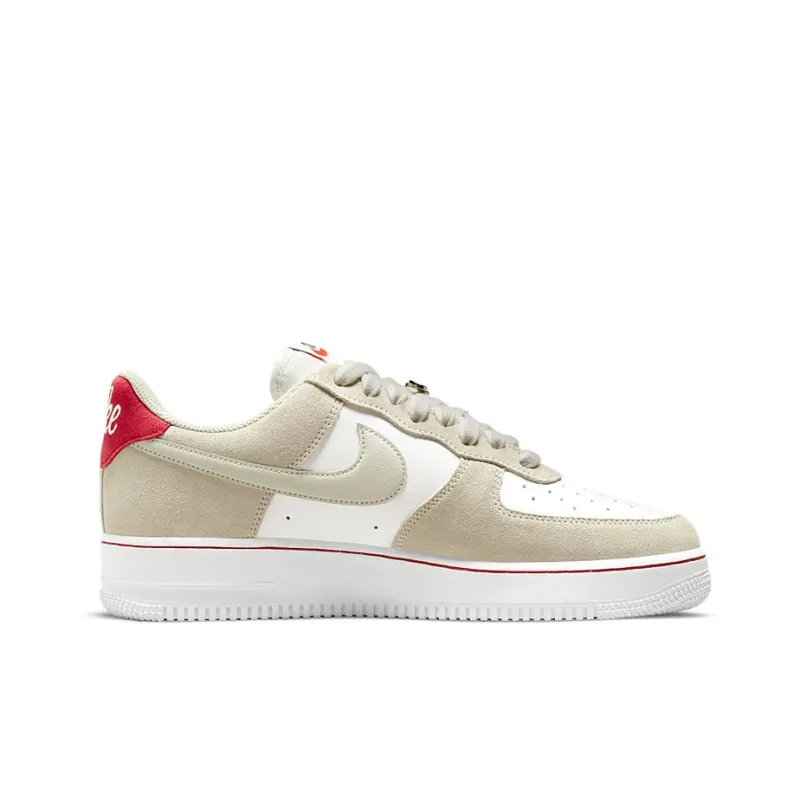 Nike Air Force 1 Low First Use Light Sail Red-1