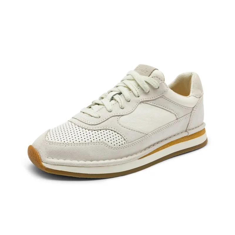 Clarks Art Movement Series Low Top Casual Shoes Women's White-1