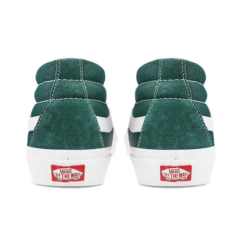 Vans Sk8 Mid Classic Mid Top Casual Skate Shoes Unisex Green-4