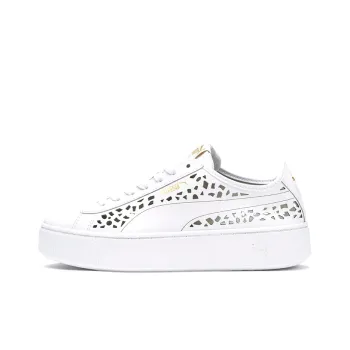 PUMA Vikky Stacked Laser Cut SoftFoam Sneakers White Women's