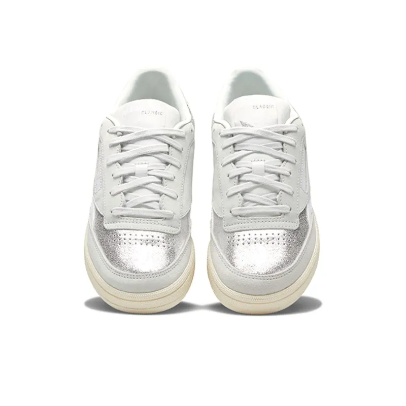 Reebok Club C Series Skateboard Shoes Women's Low-Top Gray/White-10