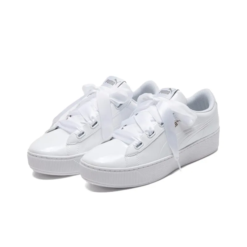 PUMA Vikky Platform Ribbon White Women's-2