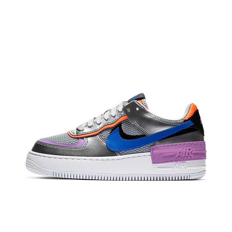 Nike Wmns Air Force 1 Shadow Metallic Silver Women s Size 6.5