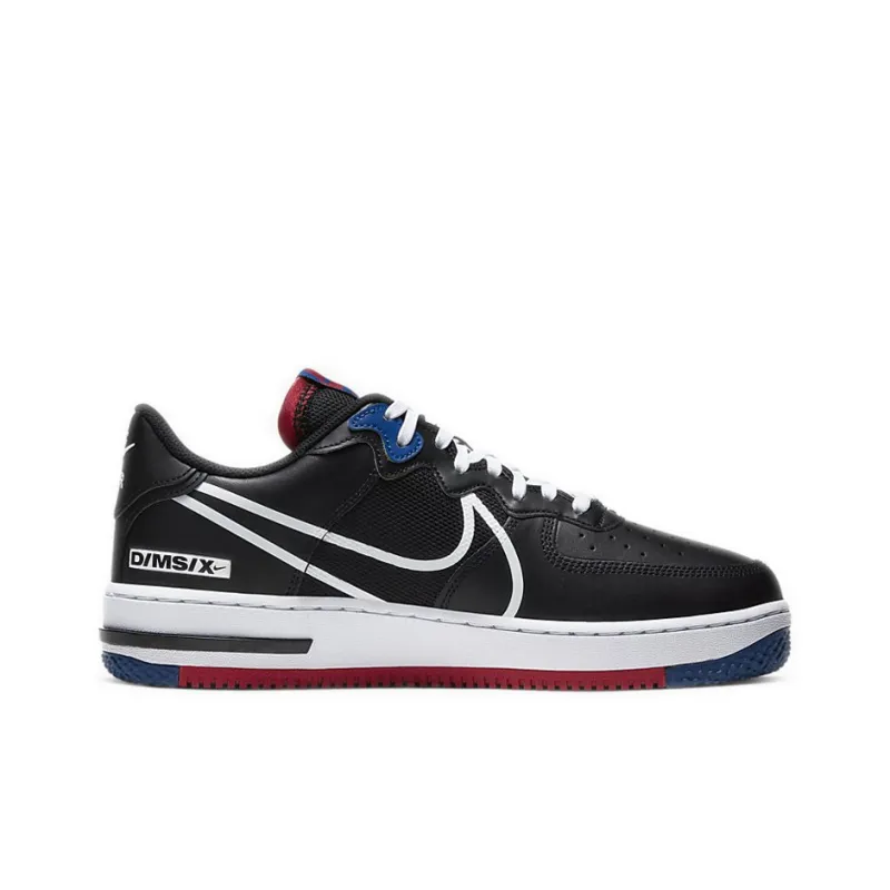 Nike Air Force 1 Low React Black White Gym Red Gym Blue-1
