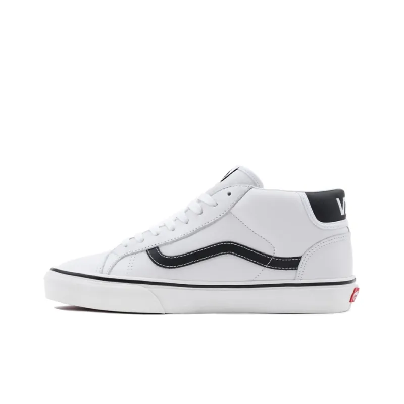 Vans Unisex Mid Skool 37 Sneakers White/Black-0