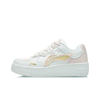 LiNing Rise The Phoenix Wear Resistant Low Top Skateboard Shoes Women's Soft Pink