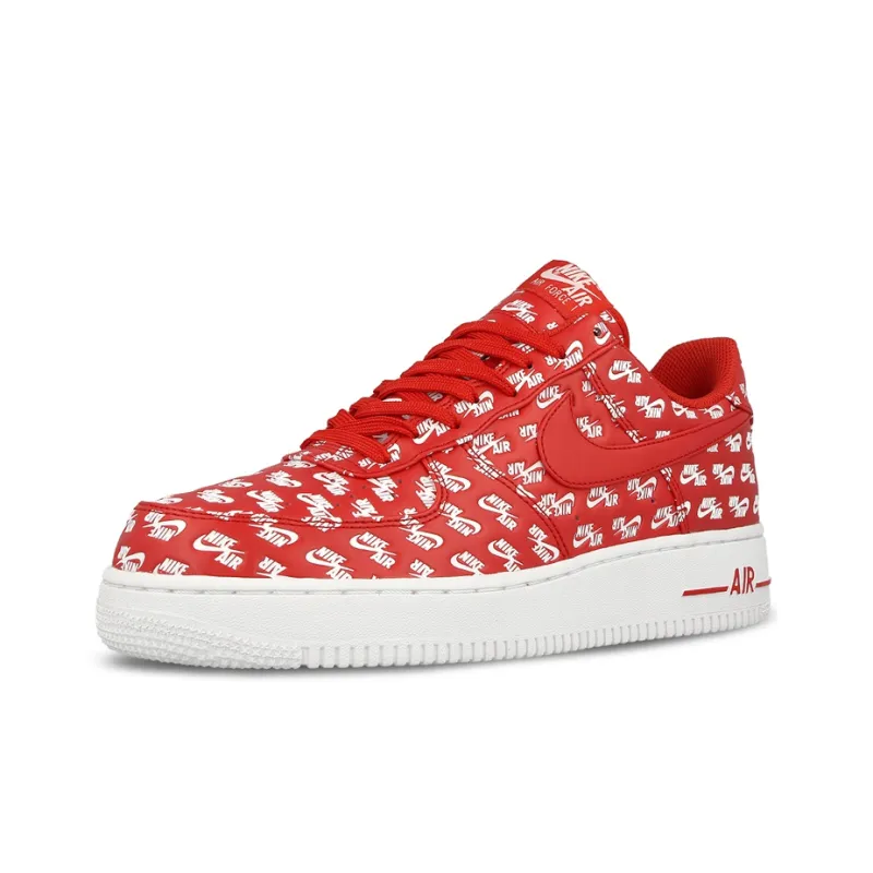 Nike Air Force 1 Low All Over Logo Red-2