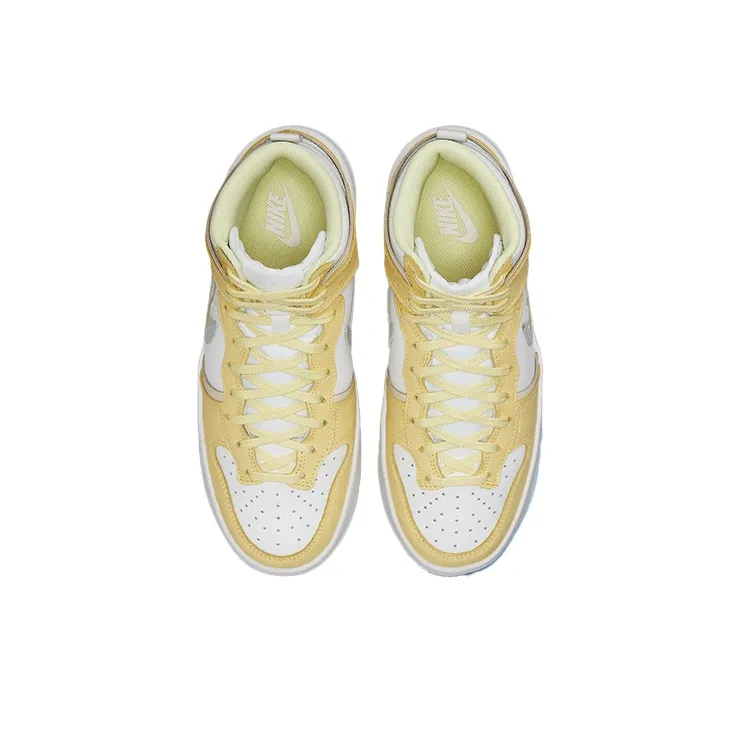Nike Dunk High Up Rebel Lemon Yellow Women's-3