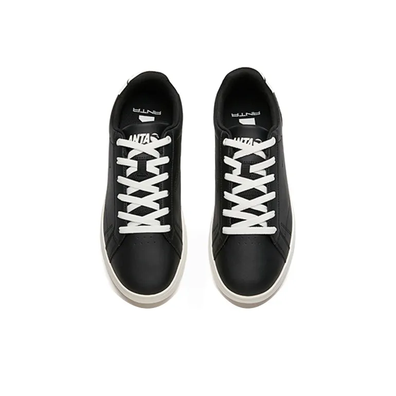 Anta BASIC-Cycle Wear-Resistant Low-Top Skateboard Shoes Men's Black-3
