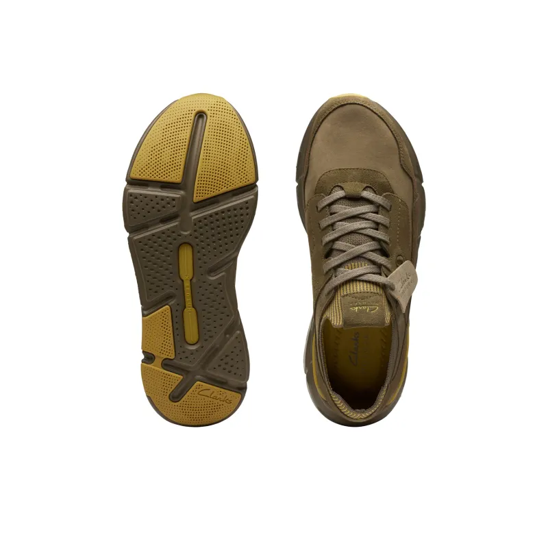 Clarks Nature Series Cushioning Breathable Height Increasing Low Top Casual Shoes Men's Olive Green-2