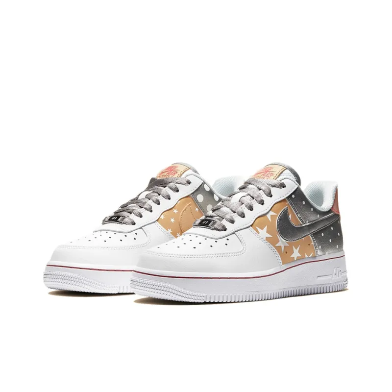 Nike Air Force 1 Low Metallic Gold Stars Women's-2