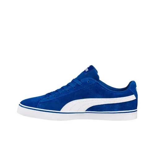 PUMA Vulc Lightweight Wear-resistant And Non-slip Low-Top Skateboard Shoes Women's Blue