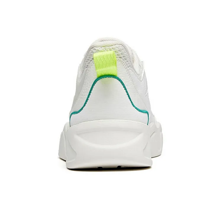 Anta Life Collection Slip Resistant, Lightweight, And Breathable Low Top Skateboard Shoes Men's Ivory White-3