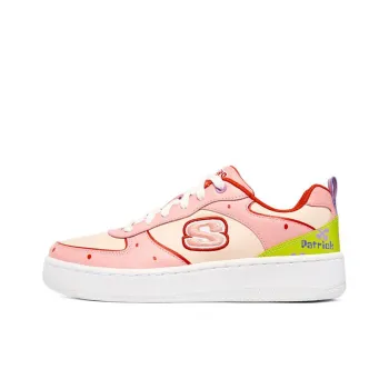 Skechers X Spongebob Sport Court 92 'Pink Green White' Women's