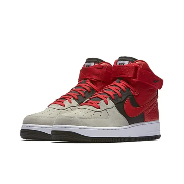 Nike Air Force 1 High '07 LV8 Wolf Grey University Red Black-1