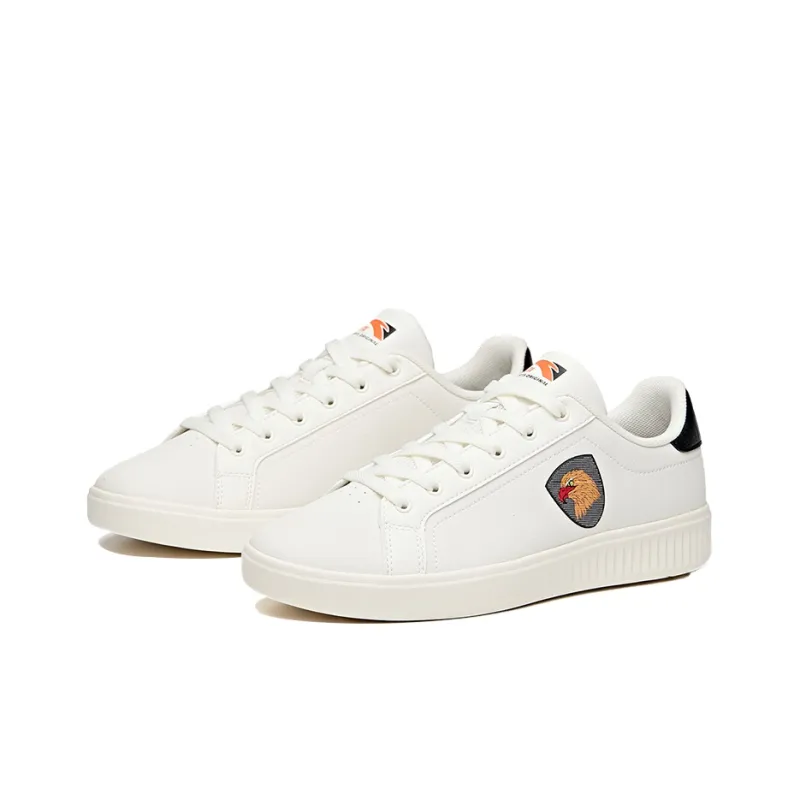 Anta Life Collection Cushioning Wear Resistant Low Top Skateboard Shoes Men's Ivory White-1