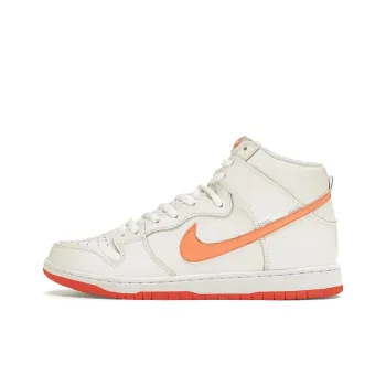 Bodega x Nike Dunk AB Anti-Slip Wear-Resistant High-Top Skateboard Shoes Unisex Beige White Orange